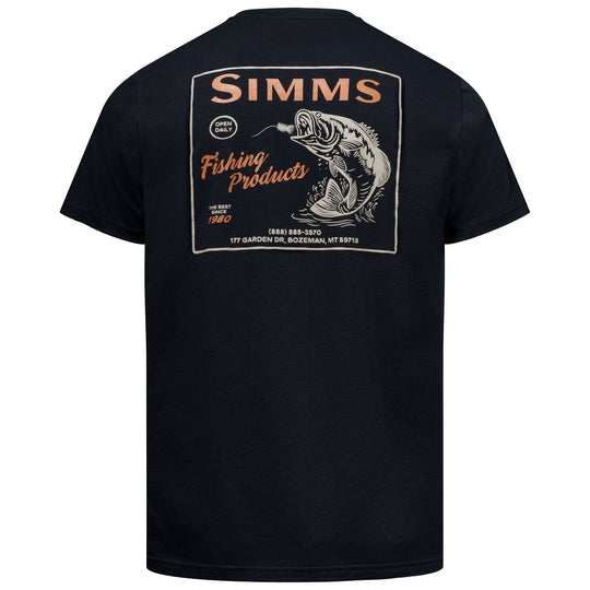 Simms Men's Local Shop Tech T-Shirt Black Image 01