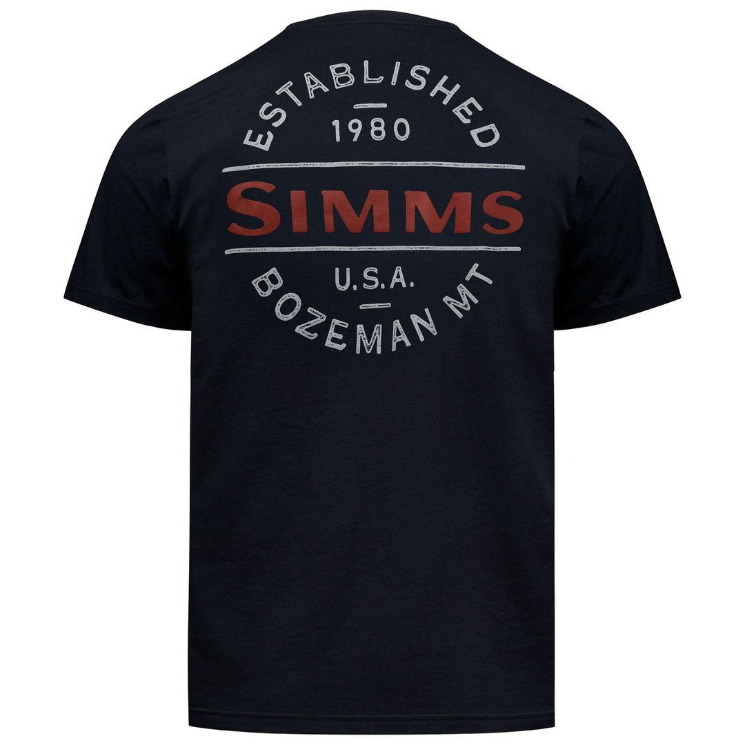 Simms Men's Lockup Tech T-Shirt Black Image 01
