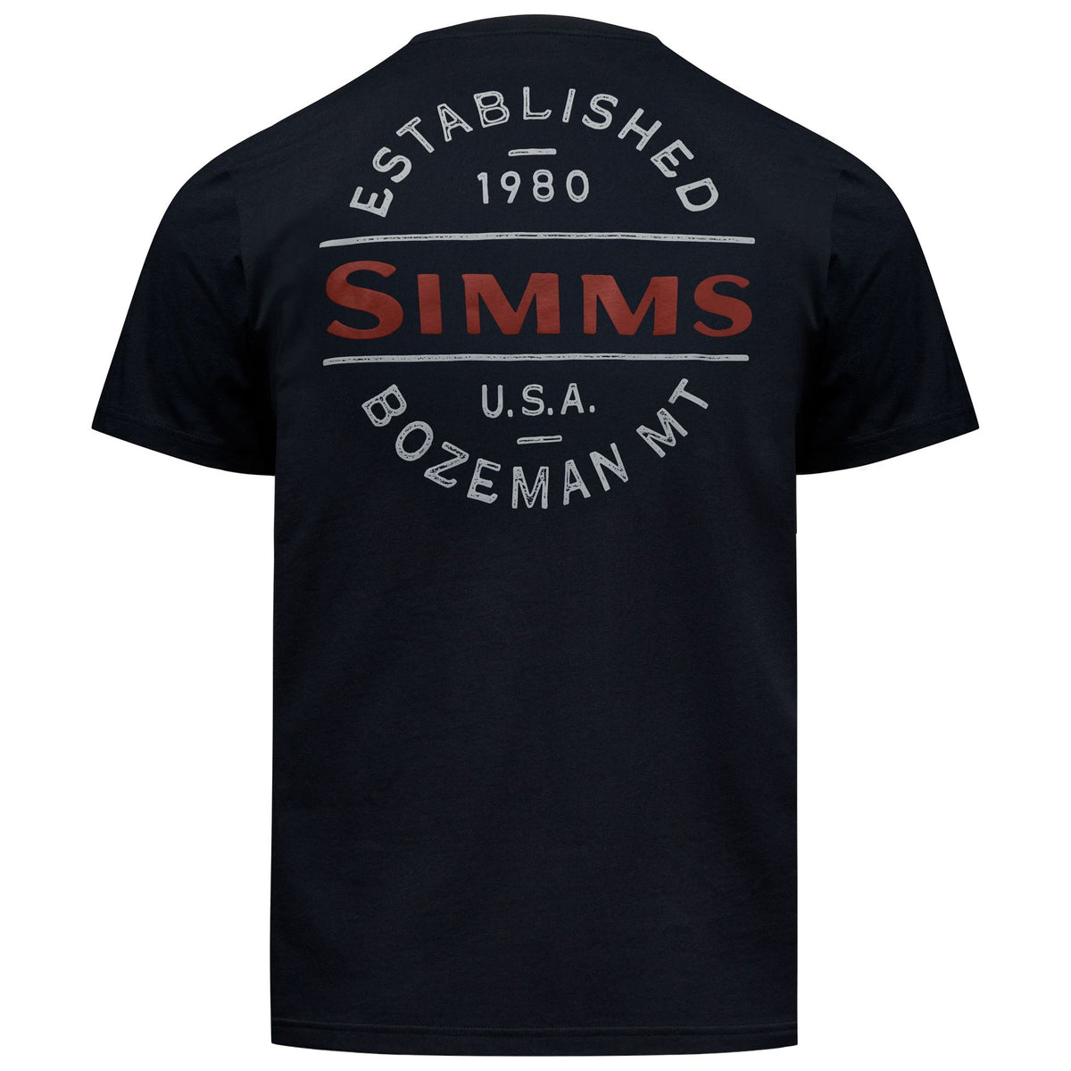 Simms Men's Lockup Tech T-Shirt Black Image 01