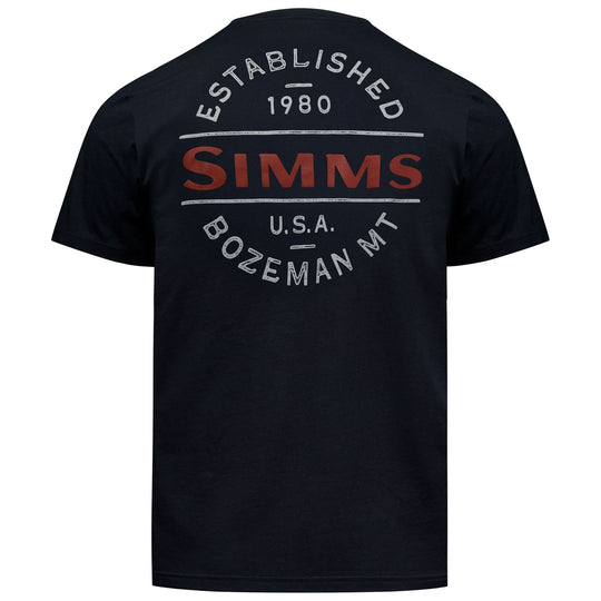 Simms Men's Lockup Tech T-Shirt Black Image 01