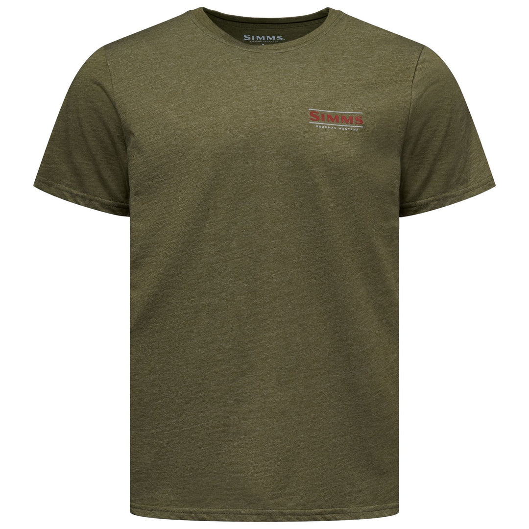 Simms Men's Lockup Tech T-Shirt Military Heather Image 02