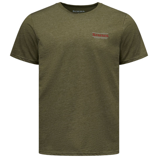 Simms Men's Lockup Tech T-Shirt Military Heather Image 02