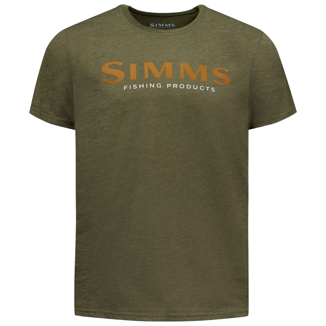 Simms Men's Logo Tech T-Shirt Military Heather Image 01