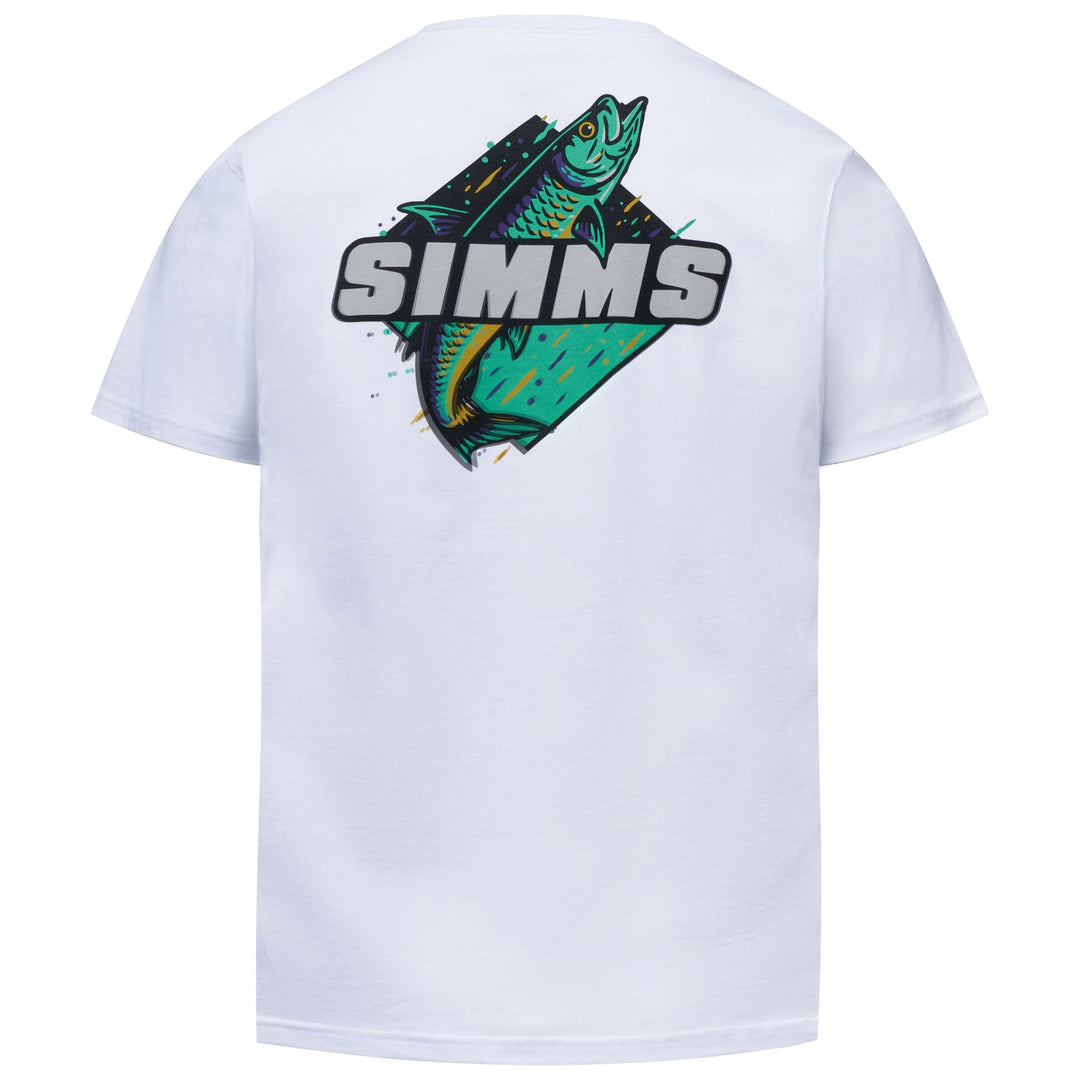 Simms Men's Neon King T-Shirt White Image 01