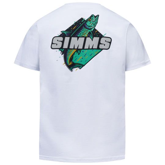 Simms Men's Neon King T-Shirt White Image 01