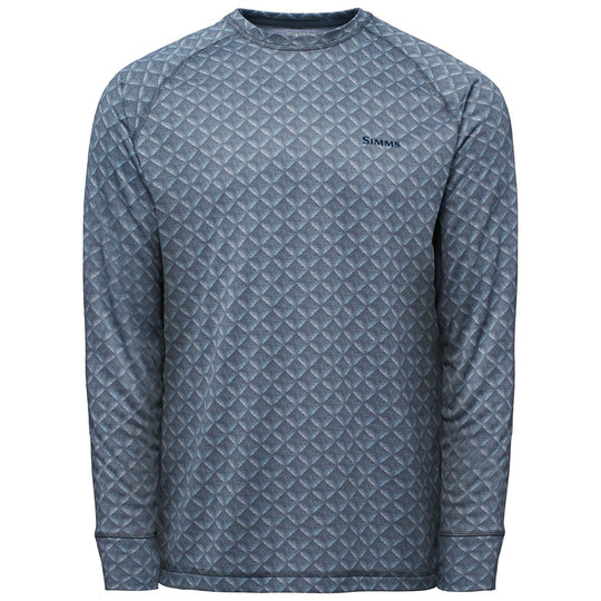 Simms Men's Strata 160 LS Crew Selvedge Stipple Image 01