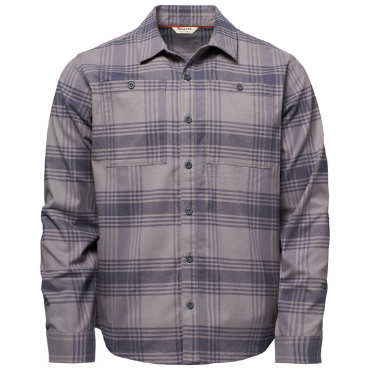 Simms Men's Tailout Flannel Louie Plaid: Tahitian Pearl Image 01