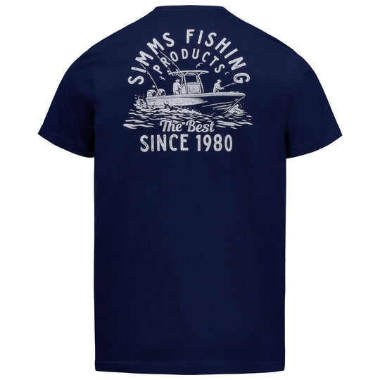 Simms Men's Waterman T-Shirt Classic Blue Image 01