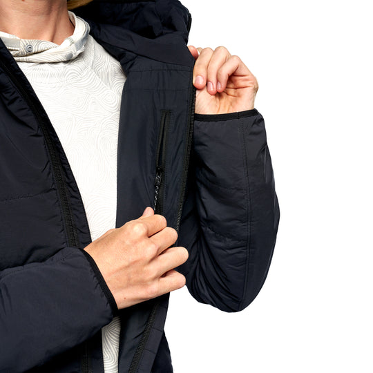 Simms Women's Fall Run Hooded Jacket Black Image 13