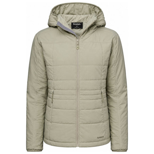 Simms Women's Fall Run Hooded Jacket Pale Pine Image 01