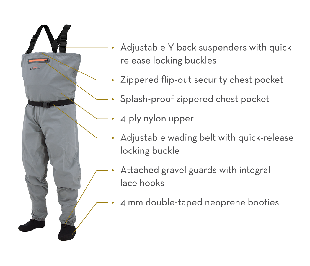 Frogg Toggs Canyon II  Stockingfoot Breathable Chest Wader