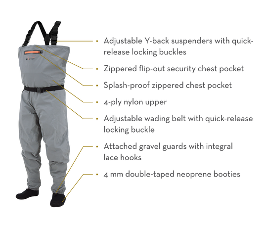 Frogg Toggs Canyon II  Stockingfoot Breathable Chest Wader