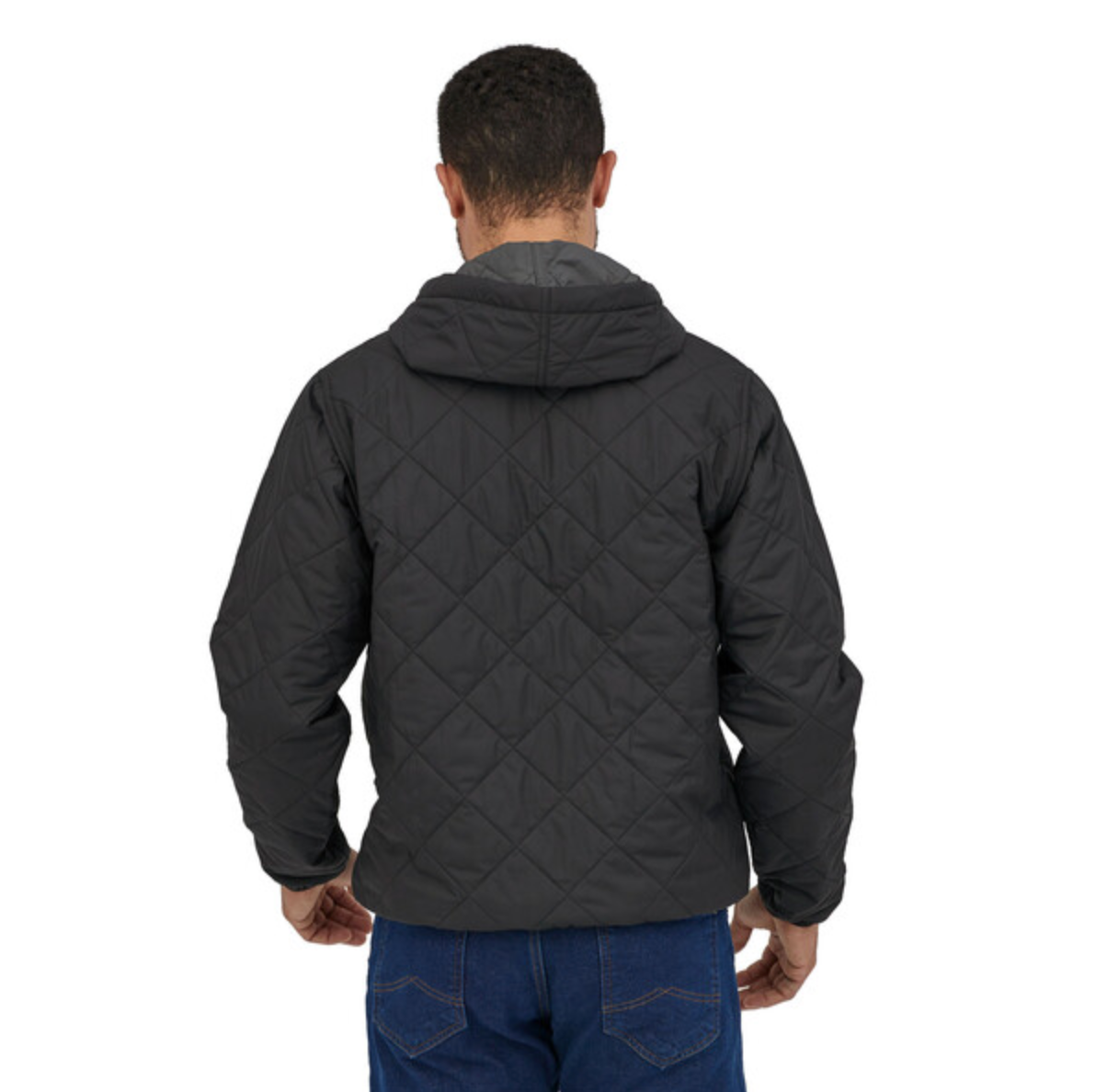 Patagonia Men's Diamond Quilted Bomber Hoody - Black