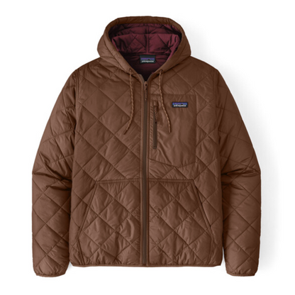 Patagonia Men's Diamond Quilted Bomber Hoody - Moose Brown