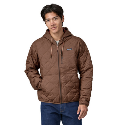 Patagonia Men's Diamond Quilted Bomber Hoody - Moose Brown