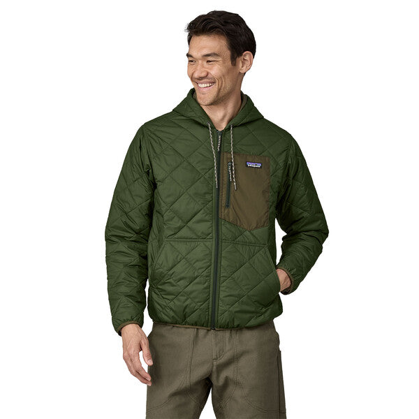 Patagonia Men's Diamond Quilted Bomber Hoody - Torrey Pine Green