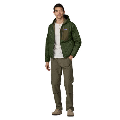 Patagonia Men's Diamond Quilted Bomber Hoody - Torrey Pine Green