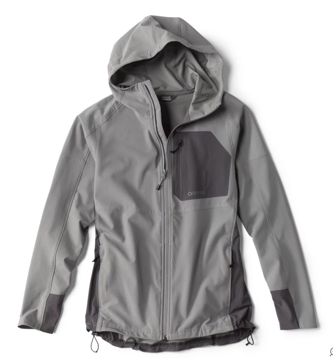 Orvis Men's PRO LT Softshell Hoodie - Granite