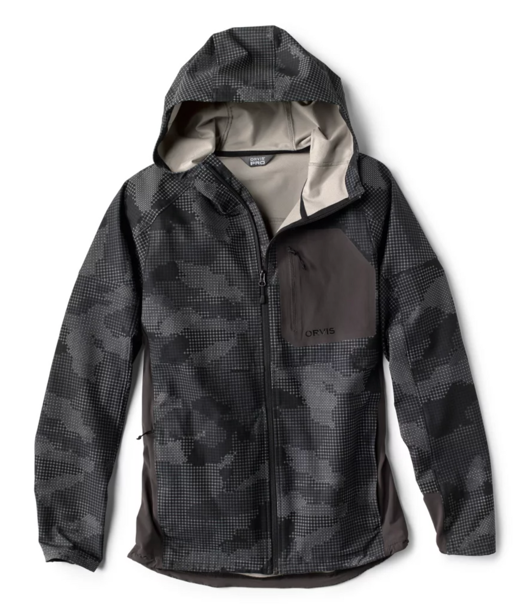 Orvis Men's PRO LT Softshell Hoodie - Shadow Camo