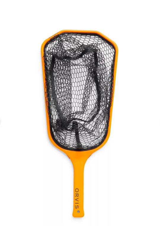 Orvis Wide-Mouth Hand Net - Find My Net Orange