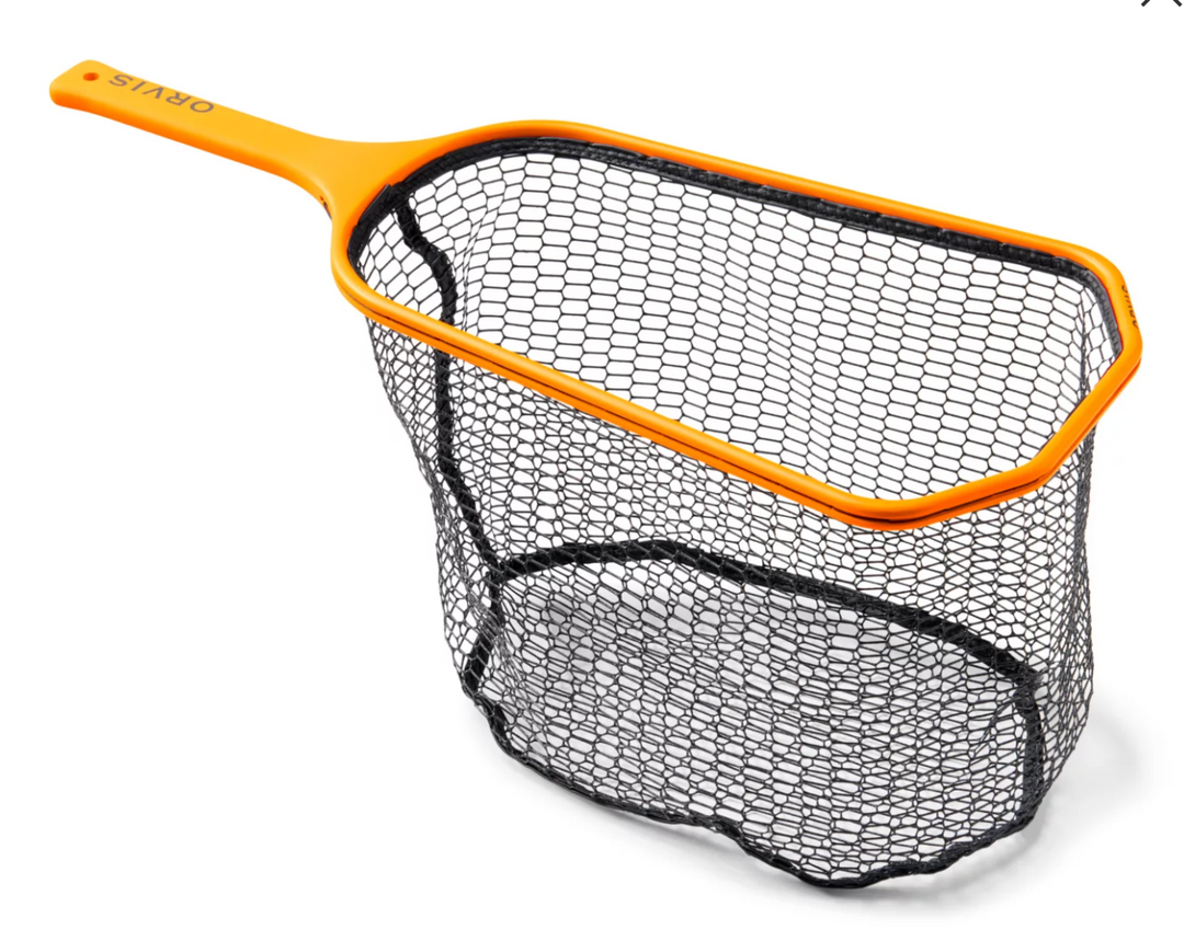 Orvis Wide-Mouth Hand Net - Find My Net Orange