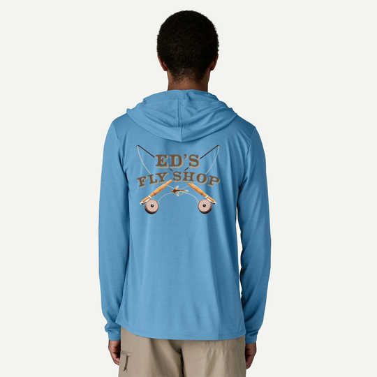 Ed's Fly Shop Logo Hoody - Patagonia Capilene Cool Daily Hoody