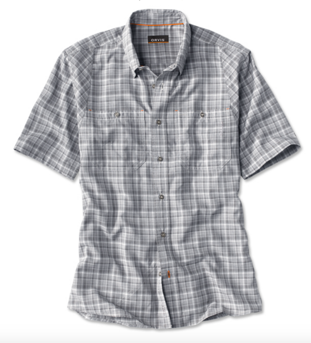 Orvis Tech Chambray Plaid Work Shirt