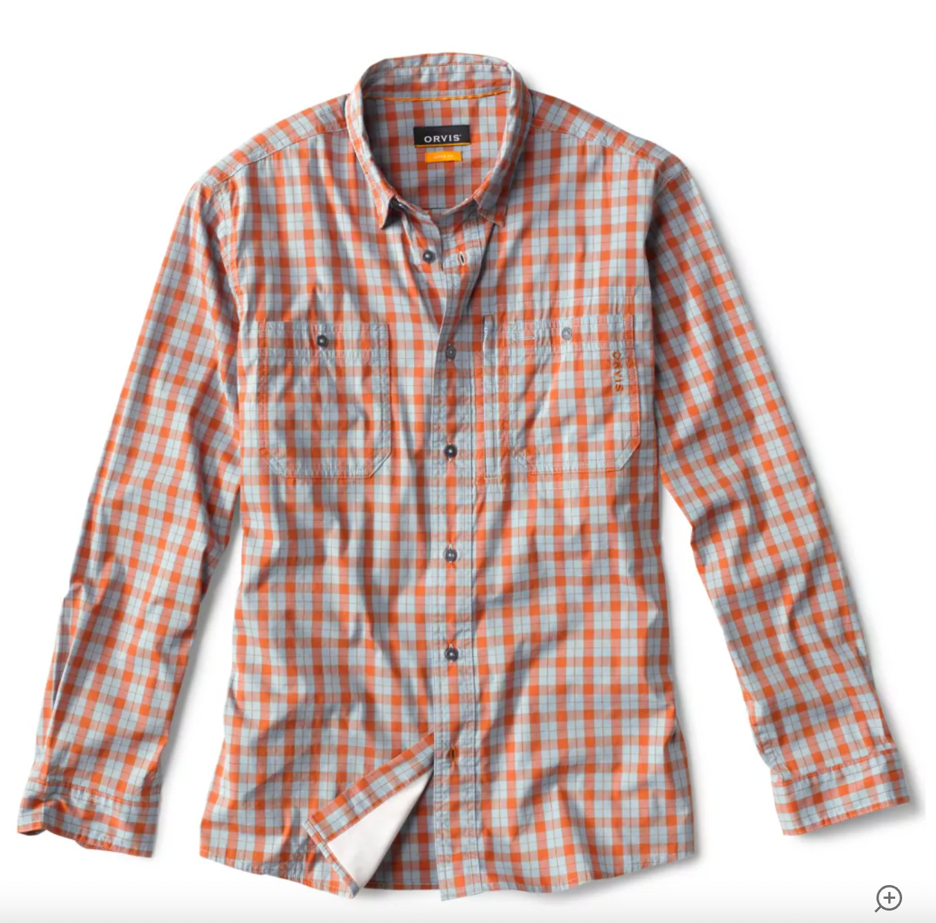 Orvis River Guide Shirt - Blue Fog/Bourbon