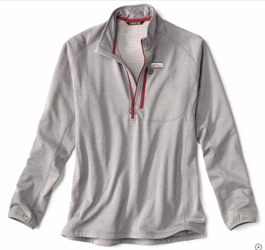 Orvis Horseshoe Hills Quarter-Zip Fleece - Heather Grey