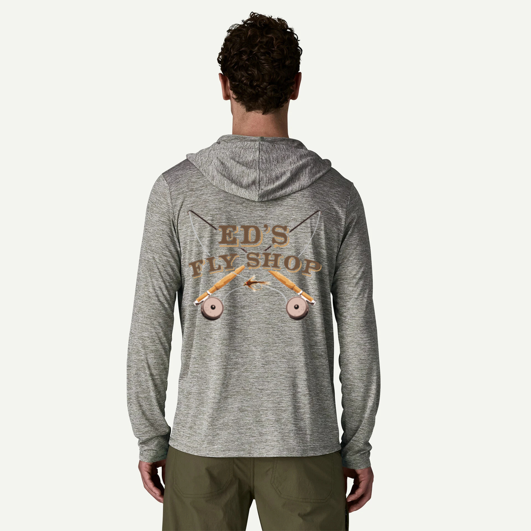 Ed's Fly Shop Logo Hoody - Patagonia Capilene Cool Daily Hoody