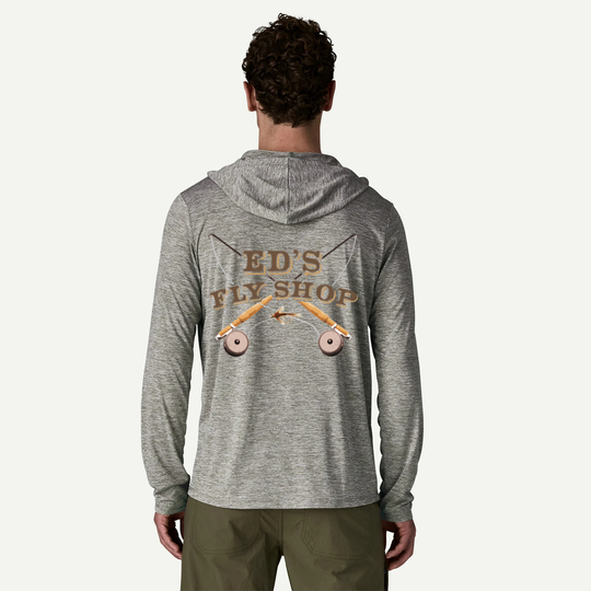 Ed's Fly Shop Logo Hoody - Patagonia Capilene Cool Daily Hoody