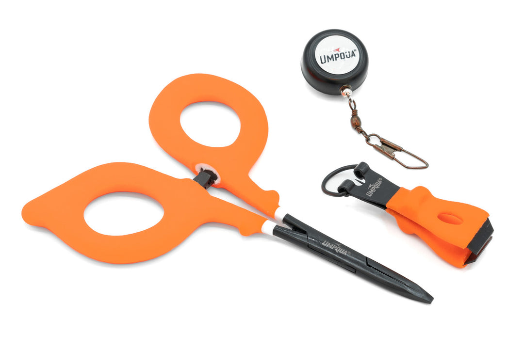 Umpqua Rivergrip PS Zinger/Nipper/Forcep Combo - Hot Orange