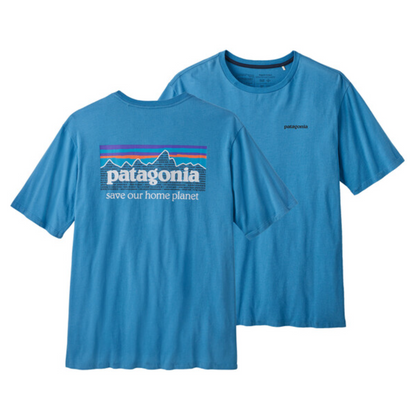 Patagonia Men's P-6 Mission Organic T-Shirt - Anacapa Blue