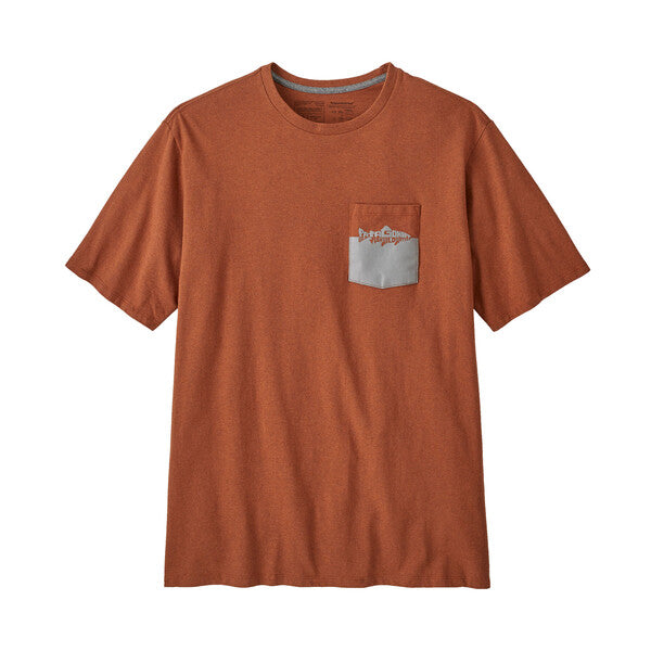 Patagonia Men's Wild Waterline Pocket Responsibili-Tee - Fertile Brown