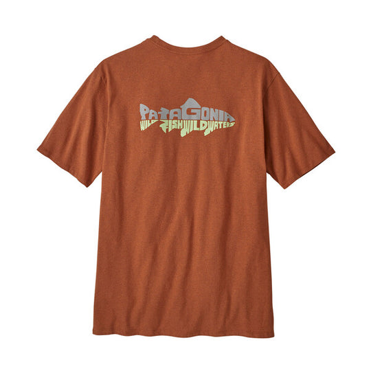 Patagonia Men's Wild Waterline Pocket Responsibili-Tee - Fertile Brown