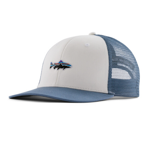 Patagonia Stand Up Trout Trucker Hat - White