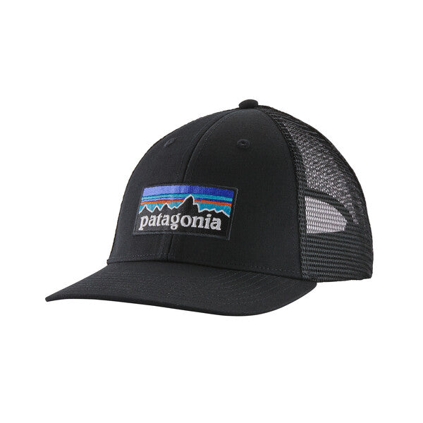 Patagonia P-6 Logo LoPro Trucker Hat - Black