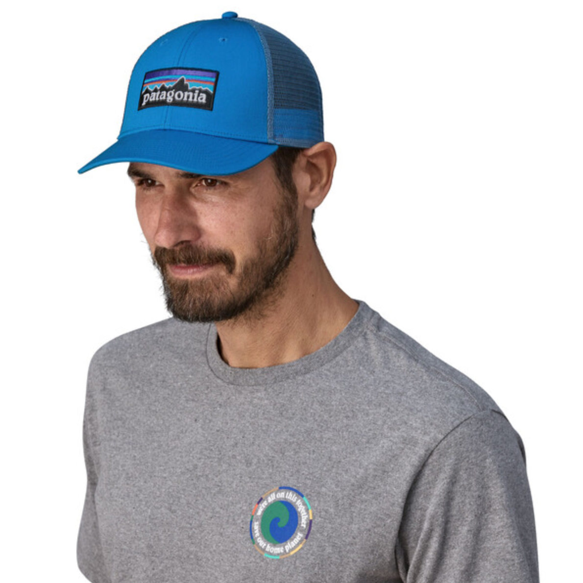 Patagonia P-6 Logo LoPro Trucker Hat - Vessel Blue