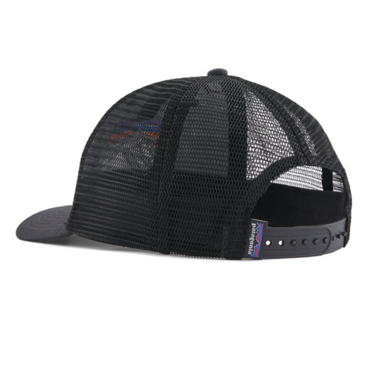 Patagonia Line Logo Ridge LoPro Trucker Hat - Ink Black