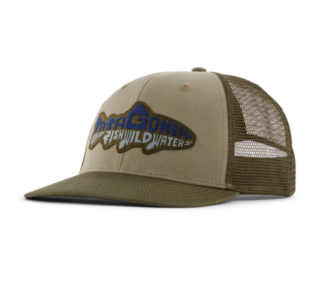 Patagonia Take a Stand Trucker Hat - Wild Waterline: River Rock Green