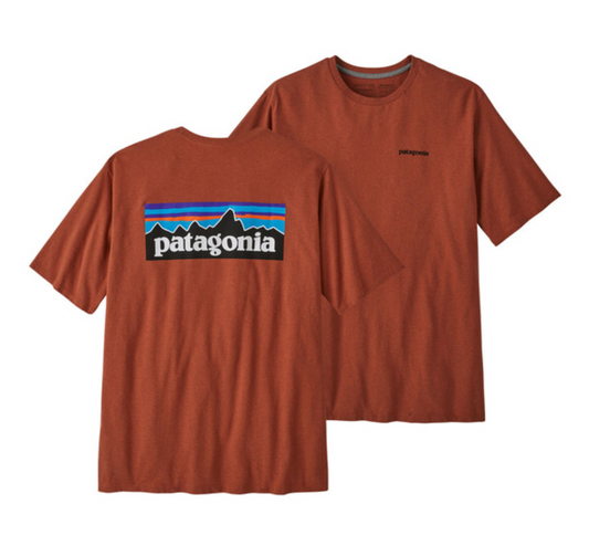 Patagonia Men's P-6 Logo Responsibili-Tee - Quartz Coral