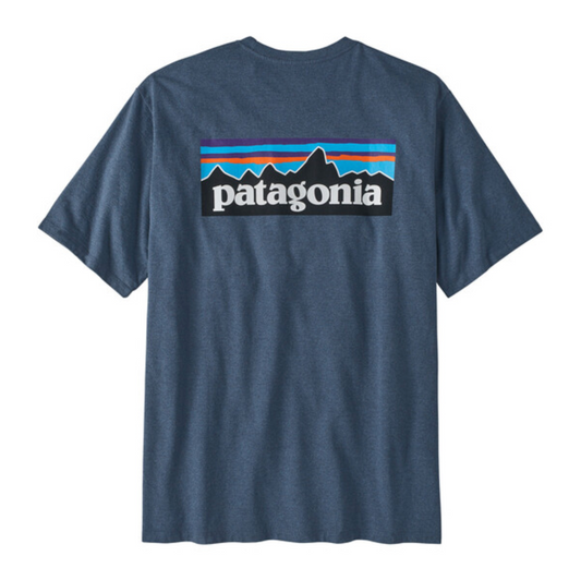 Patagonia Men's P-6 Logo Responsibili-Tee - Utility Blue