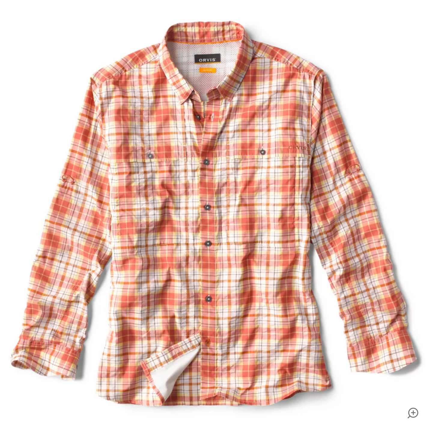 Orvis Long-Sleeved Open Air Caster - Regular - Washed Sienna Plaid