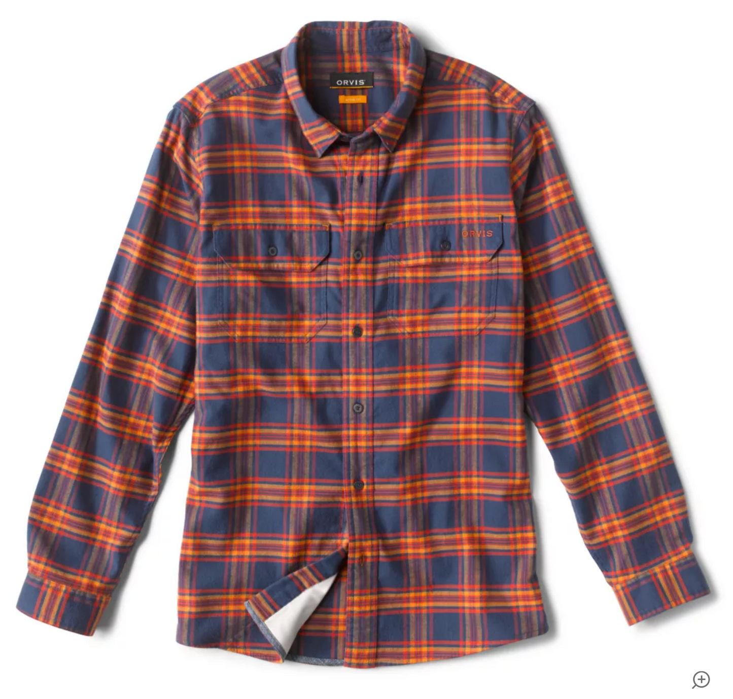 Orvis Men's Flat Creek Tech Flannel - Navy