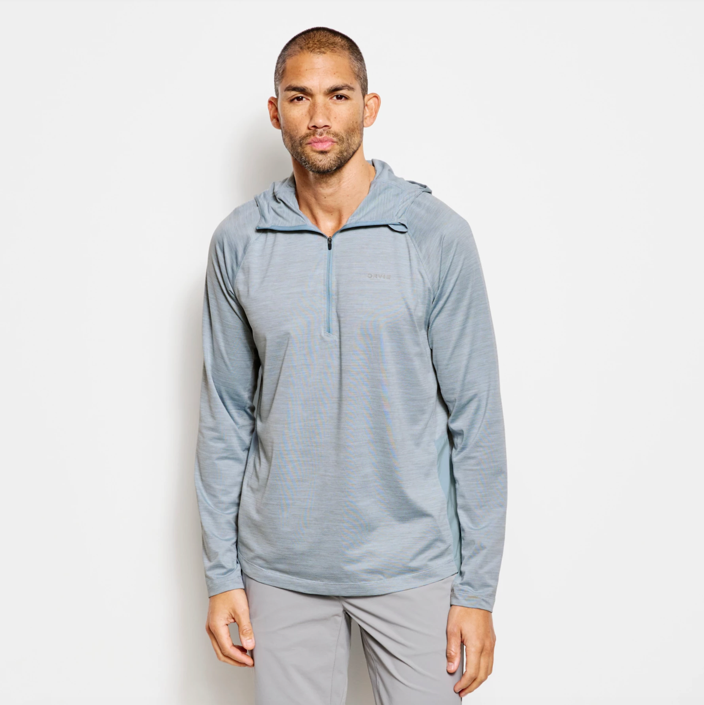 Orvis Men’s PRO Sun Hoodie - Blue Fog/Titanium