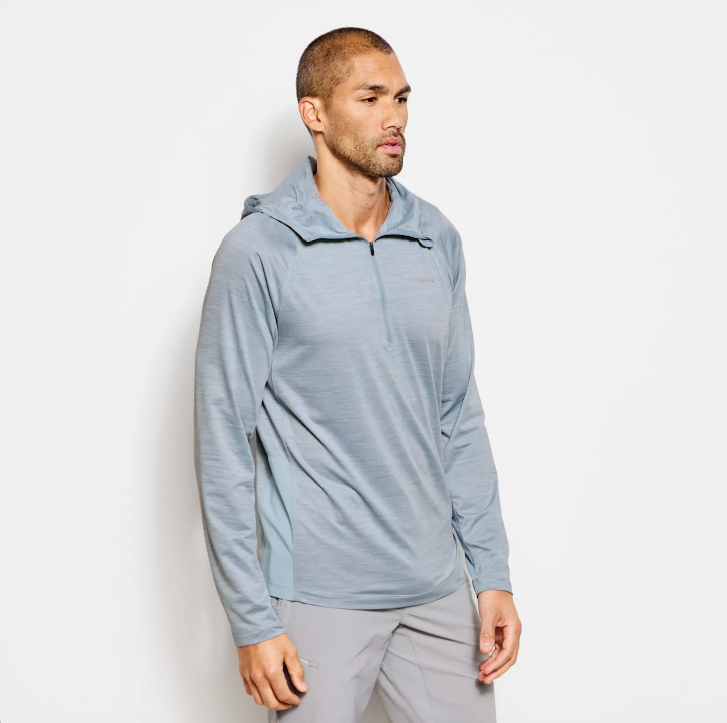 Orvis Men’s PRO Sun Hoodie - Blue Fog/Titanium