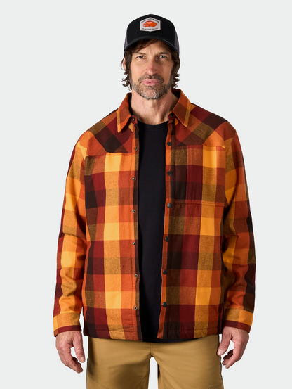 Grundens Bankside Lined Shacket - Lobster Plaid