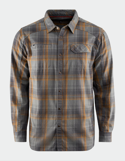 Grundens Dispatch Flannel Shirt - Smoke Plaid