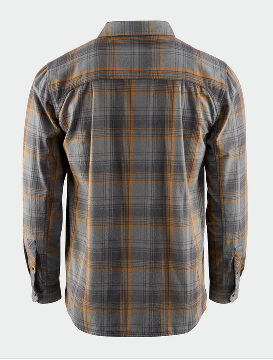 Grundens Dispatch Flannel Shirt - Smoke Plaid