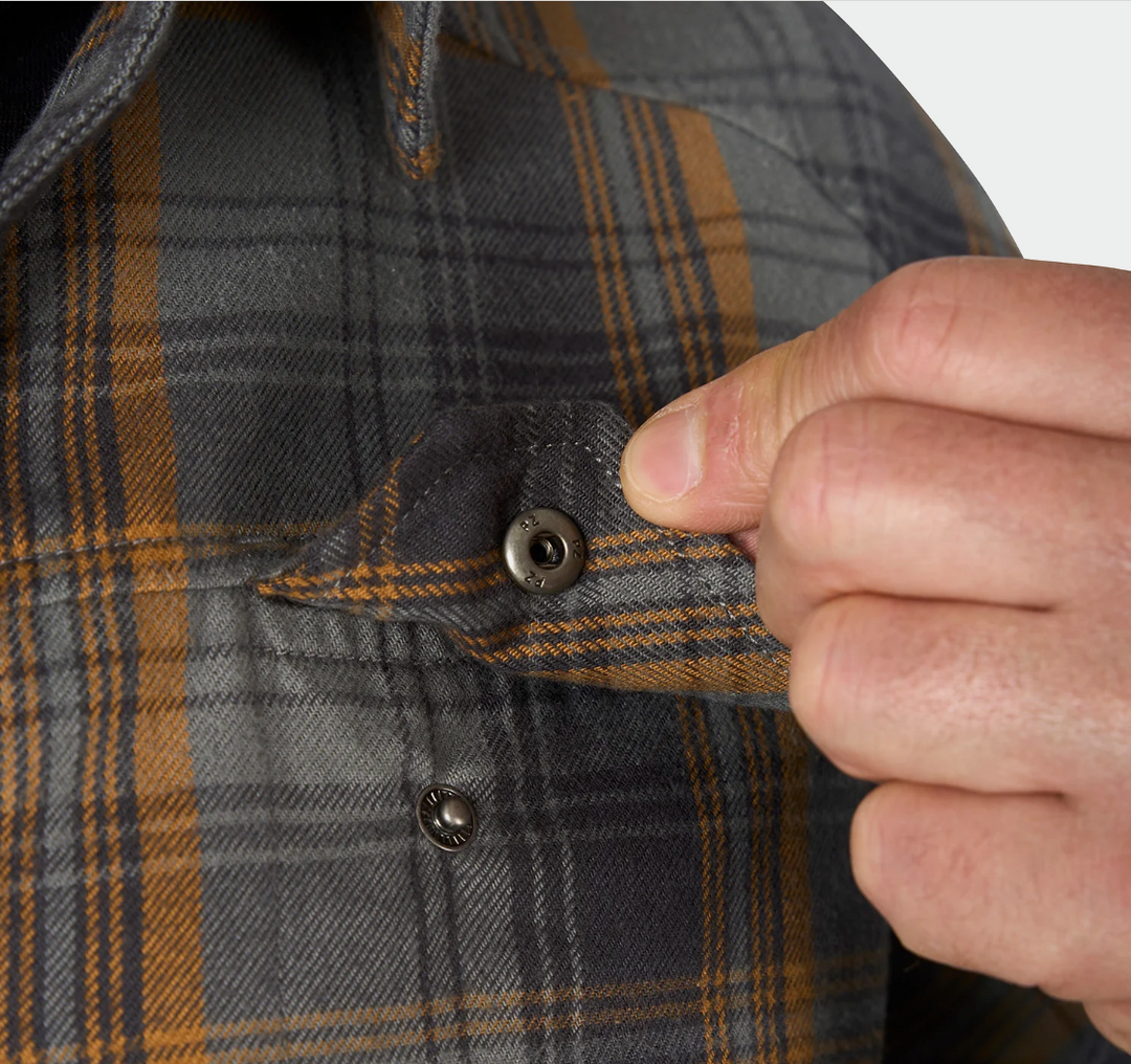 Grundens Dispatch Flannel Shirt - Smoke Plaid